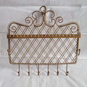 Urban Outfitters Gold Wall Jewelry Organizer